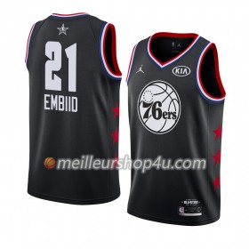Maillot Basket Homme Philadelphia 76ers Joel Embiid 21 2019 All-Star Jordan Brand Noir Swingman